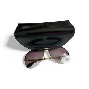 Marc by Marc Jacobs semi rimless gold frame aviator gradient Sunglasses MMJ164/S